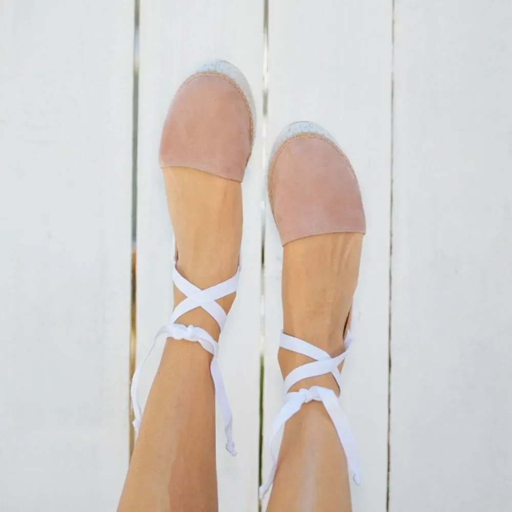 Pineapples and love pink lace up espadrille